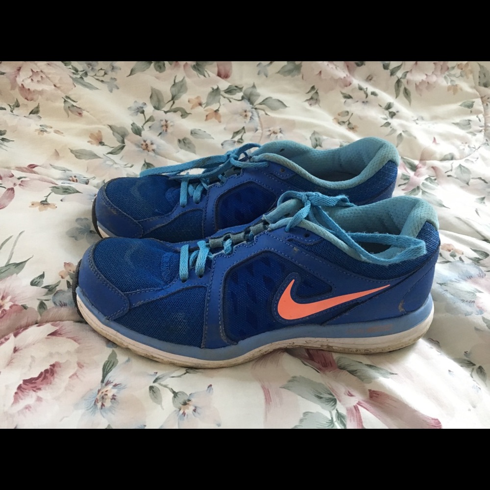 Bright blue Nikes !